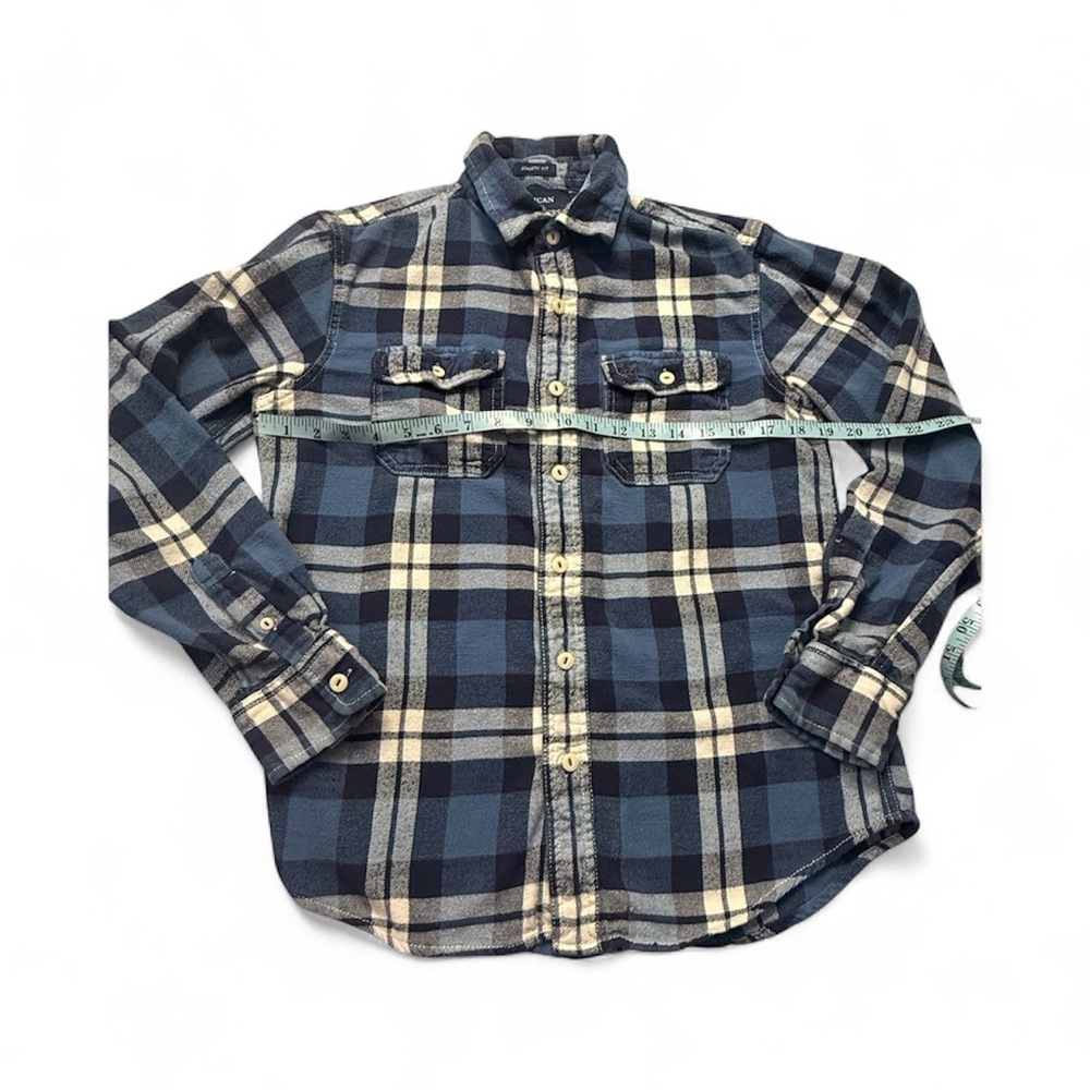 American Eagle Outfitters Navy and Cream Patterned Shirt - Picture 2 of 3